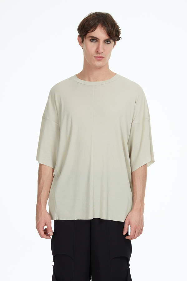 beige oversize t-shirt