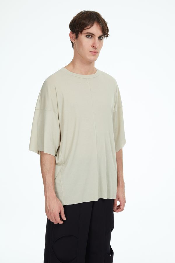 beige oversize t-shirt