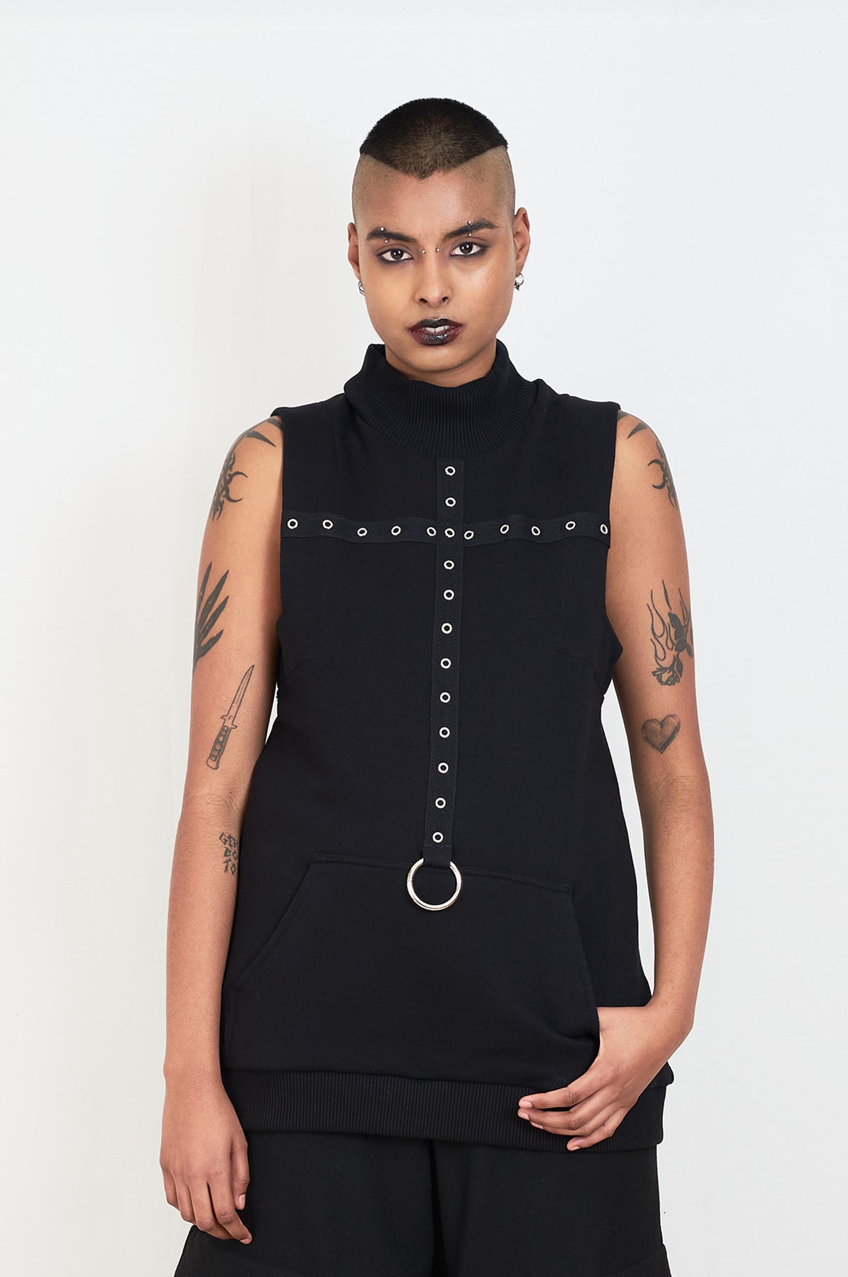 eyelets sleeveless top