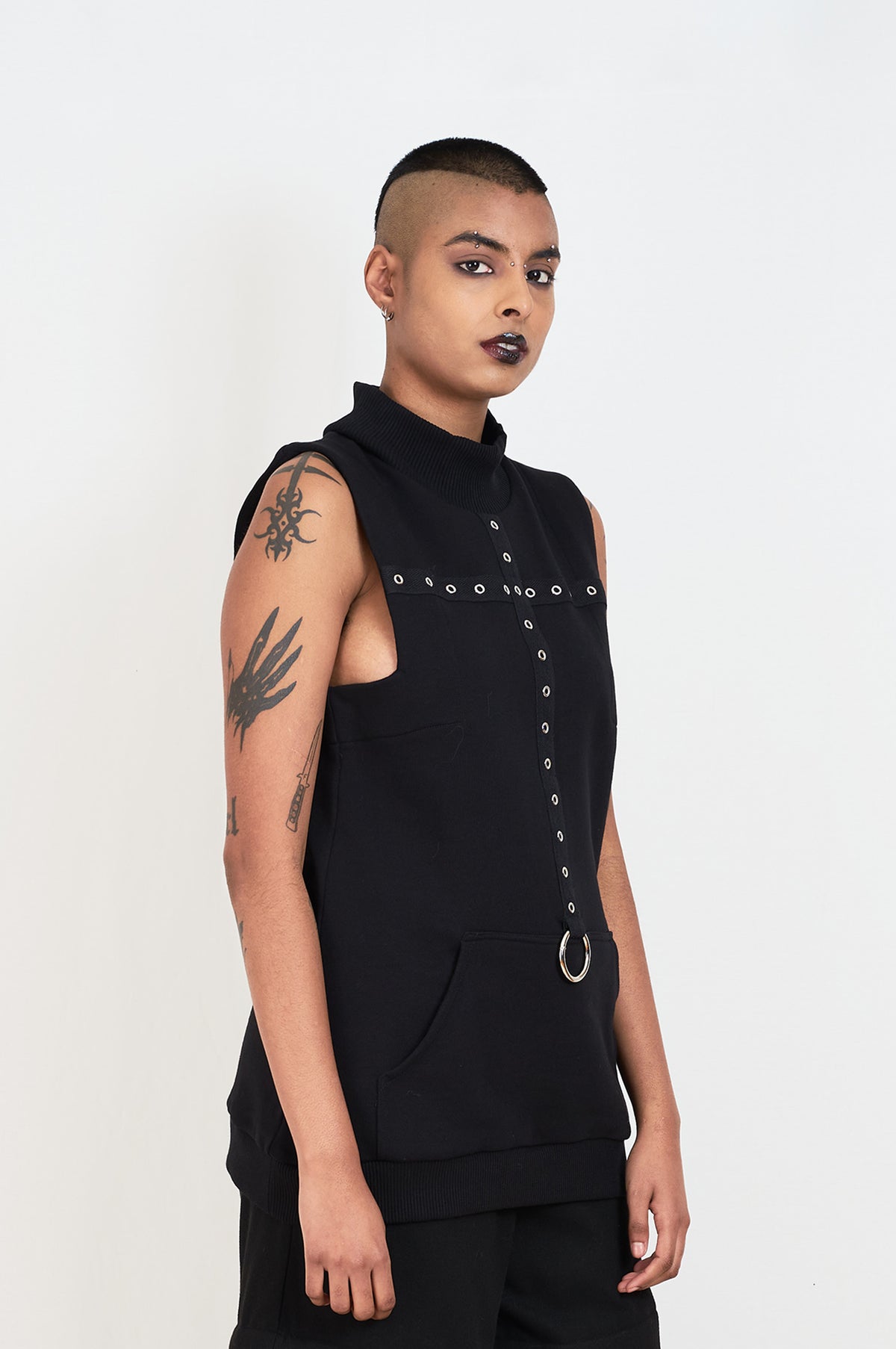 eyelets sleeveless top