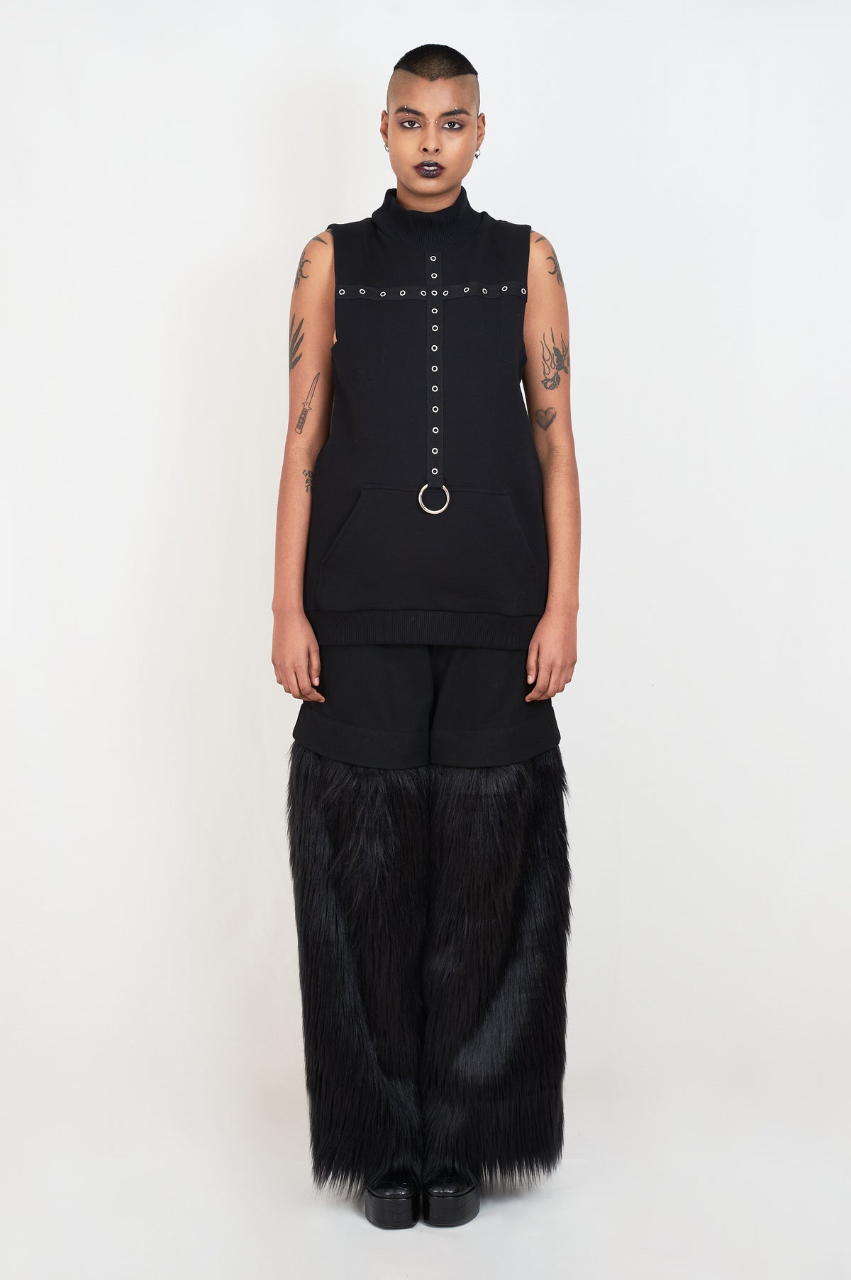 eyelets sleeveless top