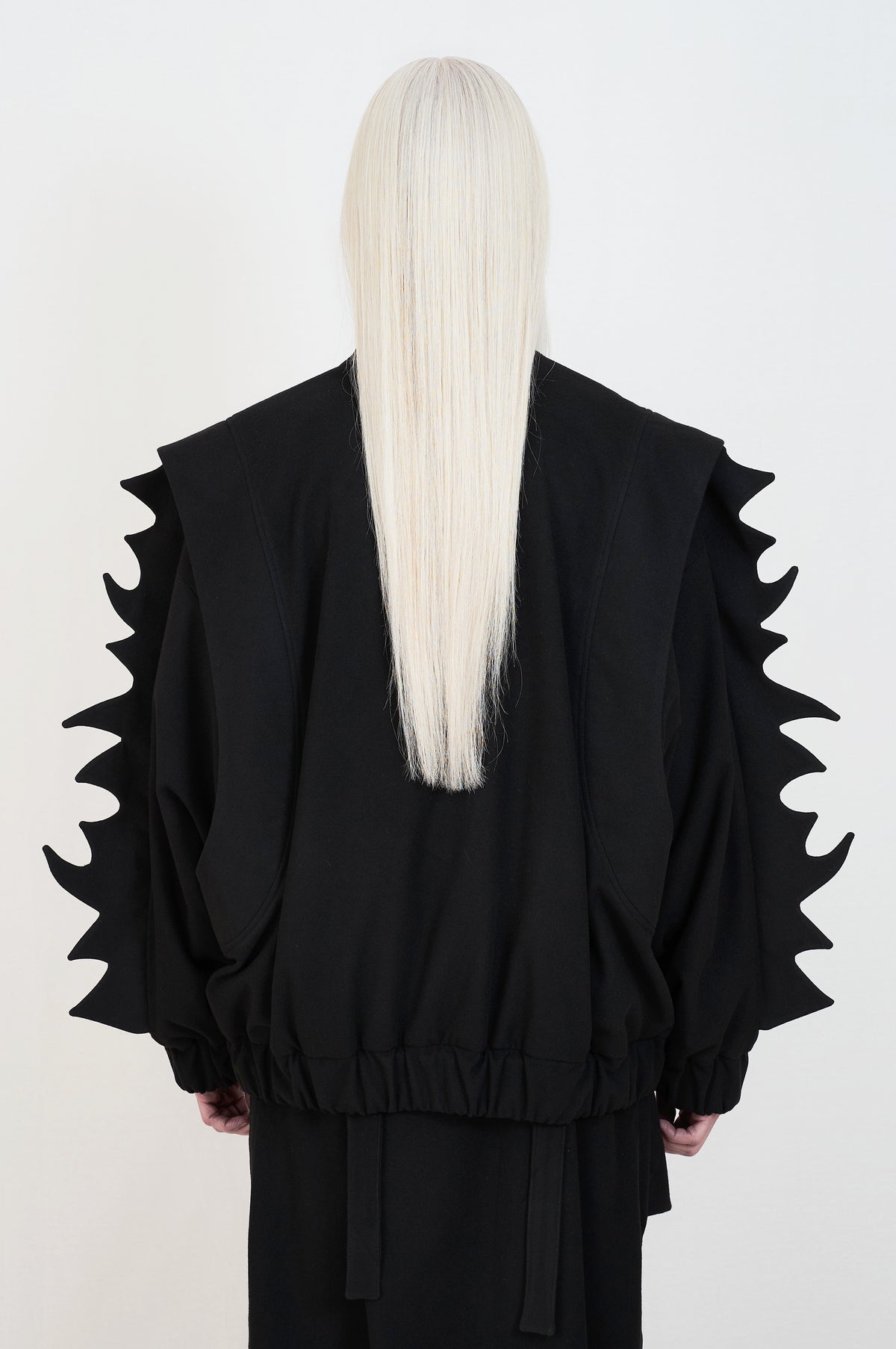 black oversize jacket