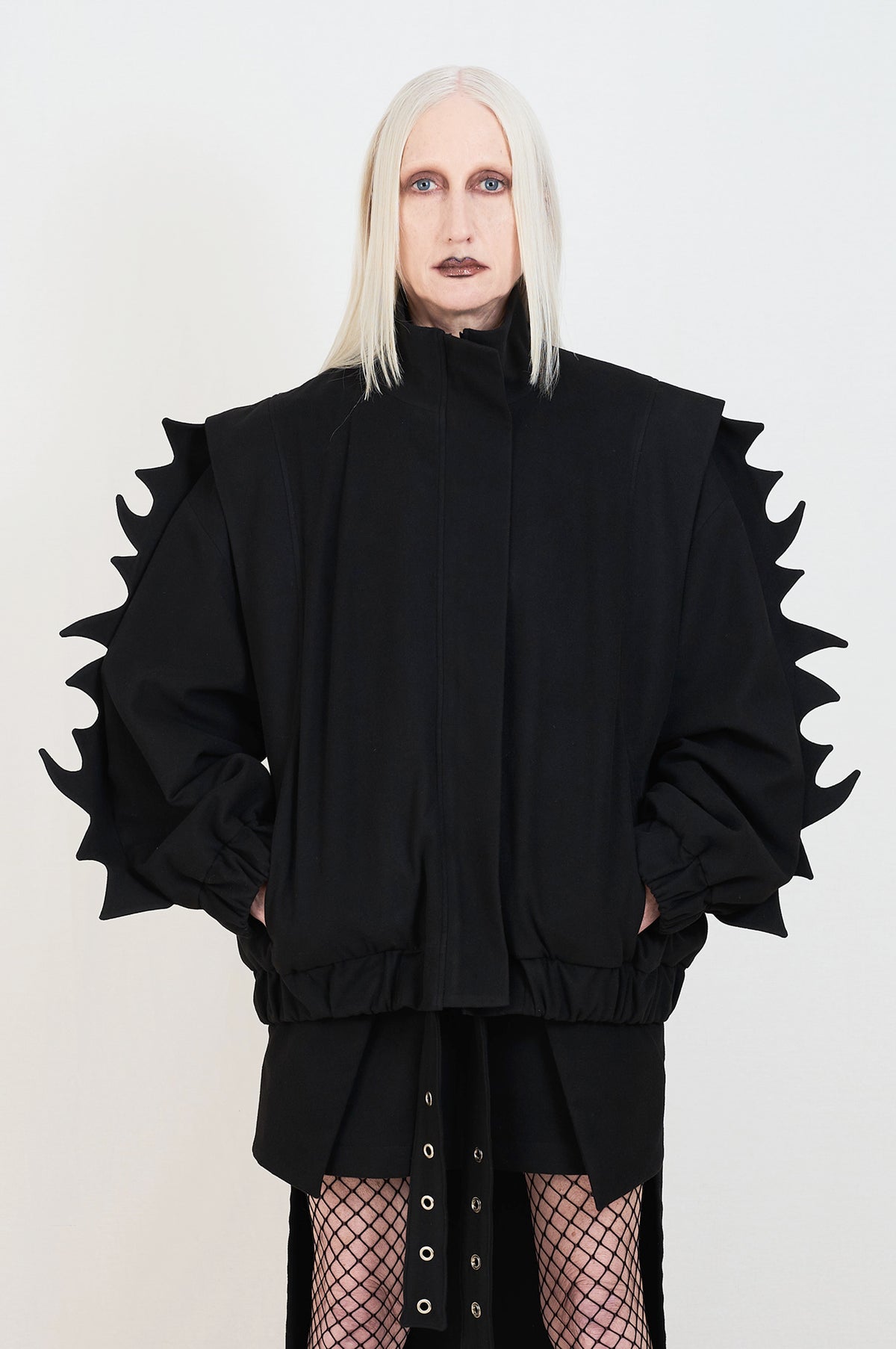 black oversize jacket