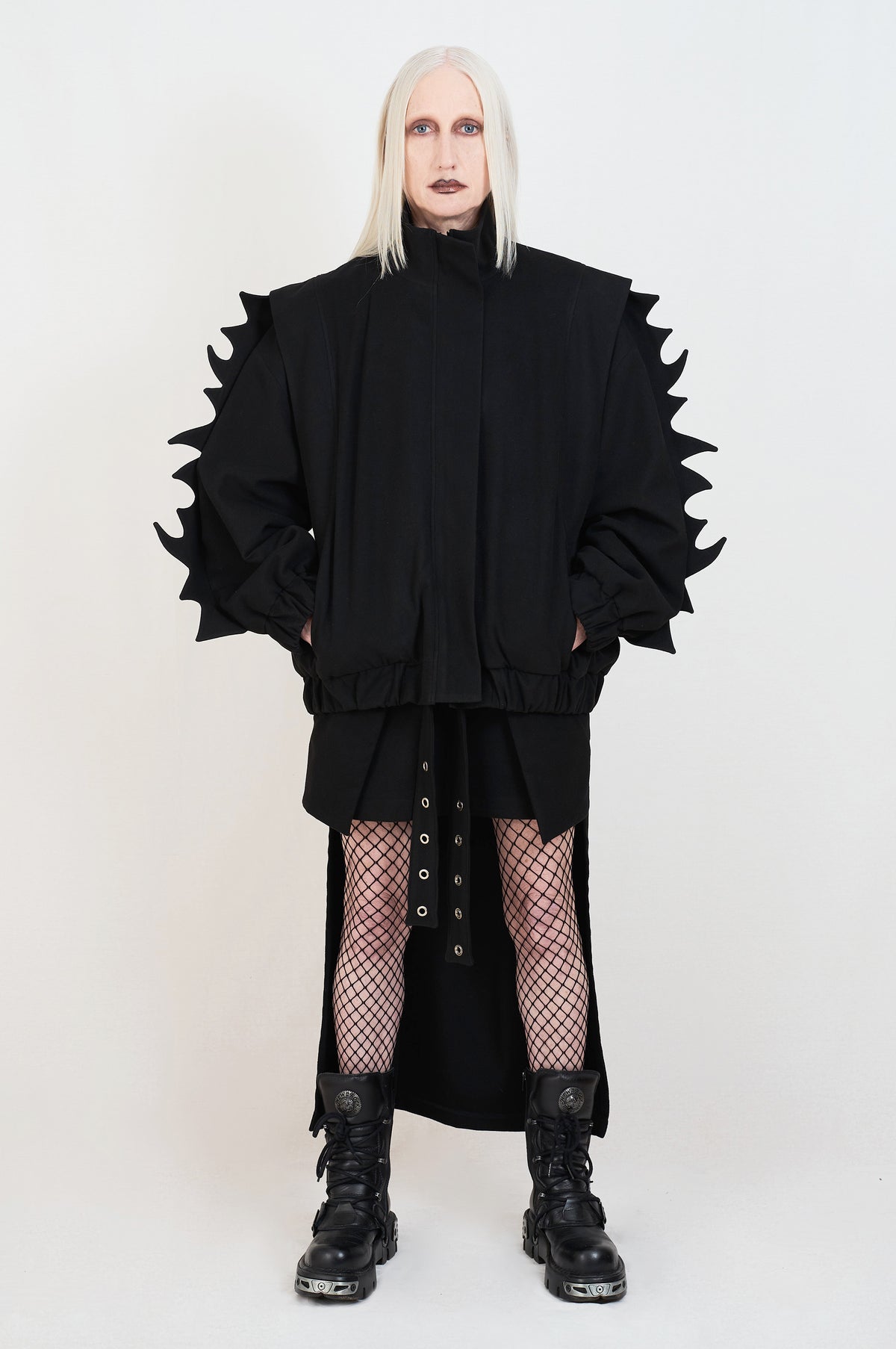 black oversize jacket