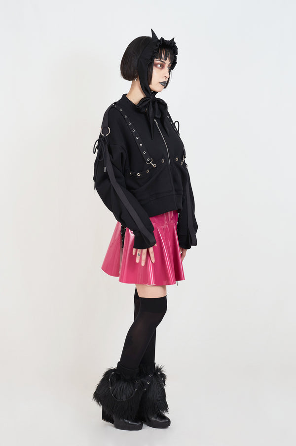 cropped bomber jacket