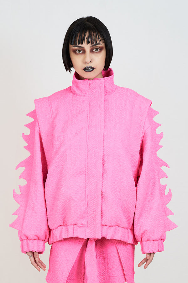 pink oversize jacket
