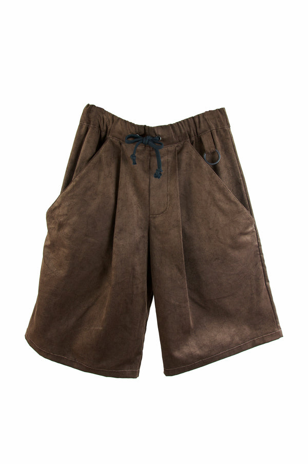 brown cord shorts