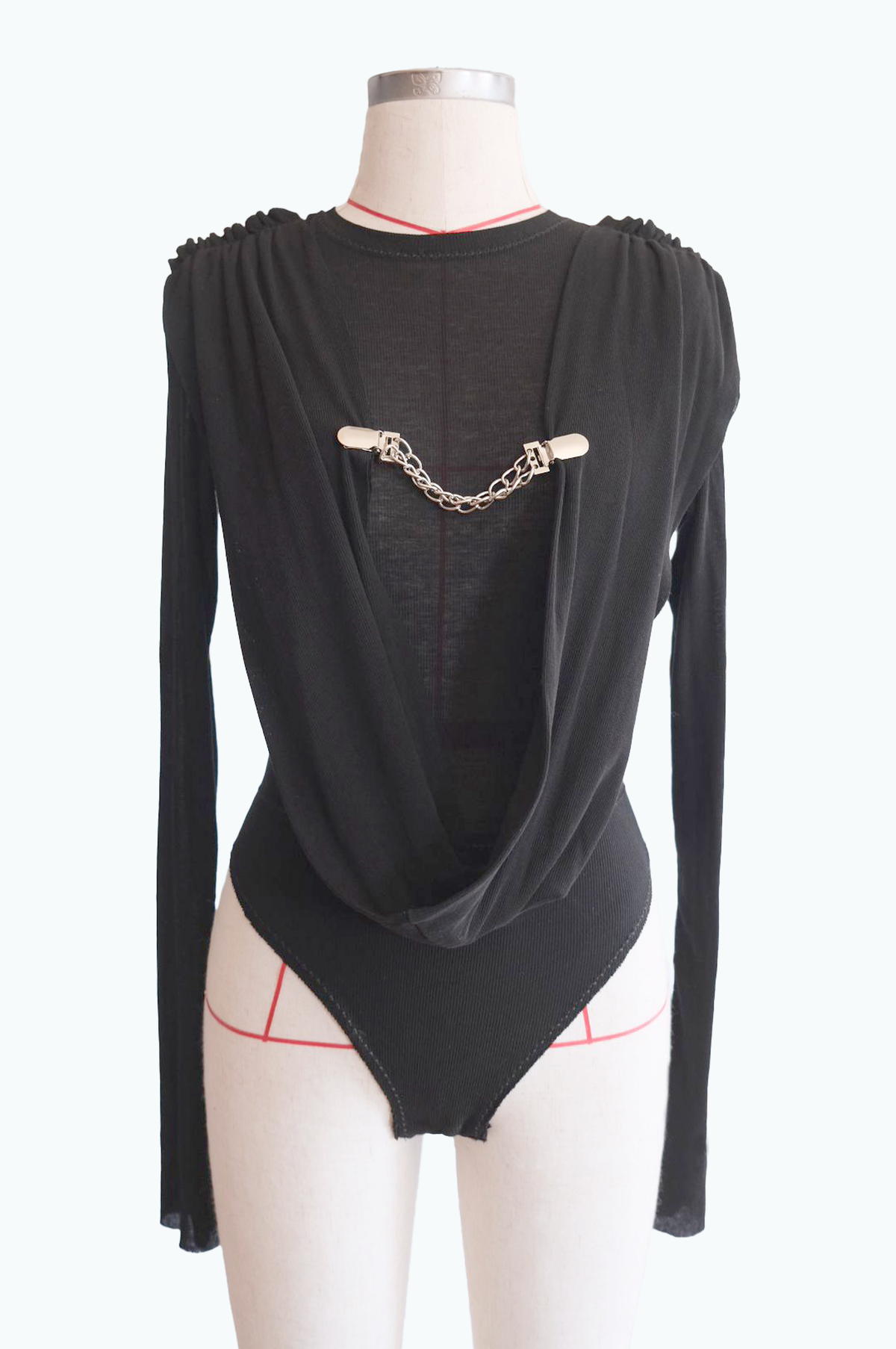 bodysuit with clasp