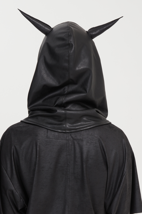 vegan leather hood