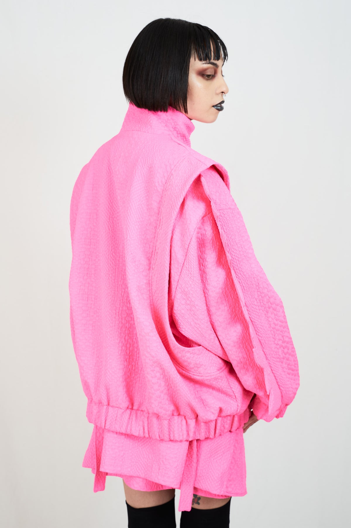 pink oversize jacket