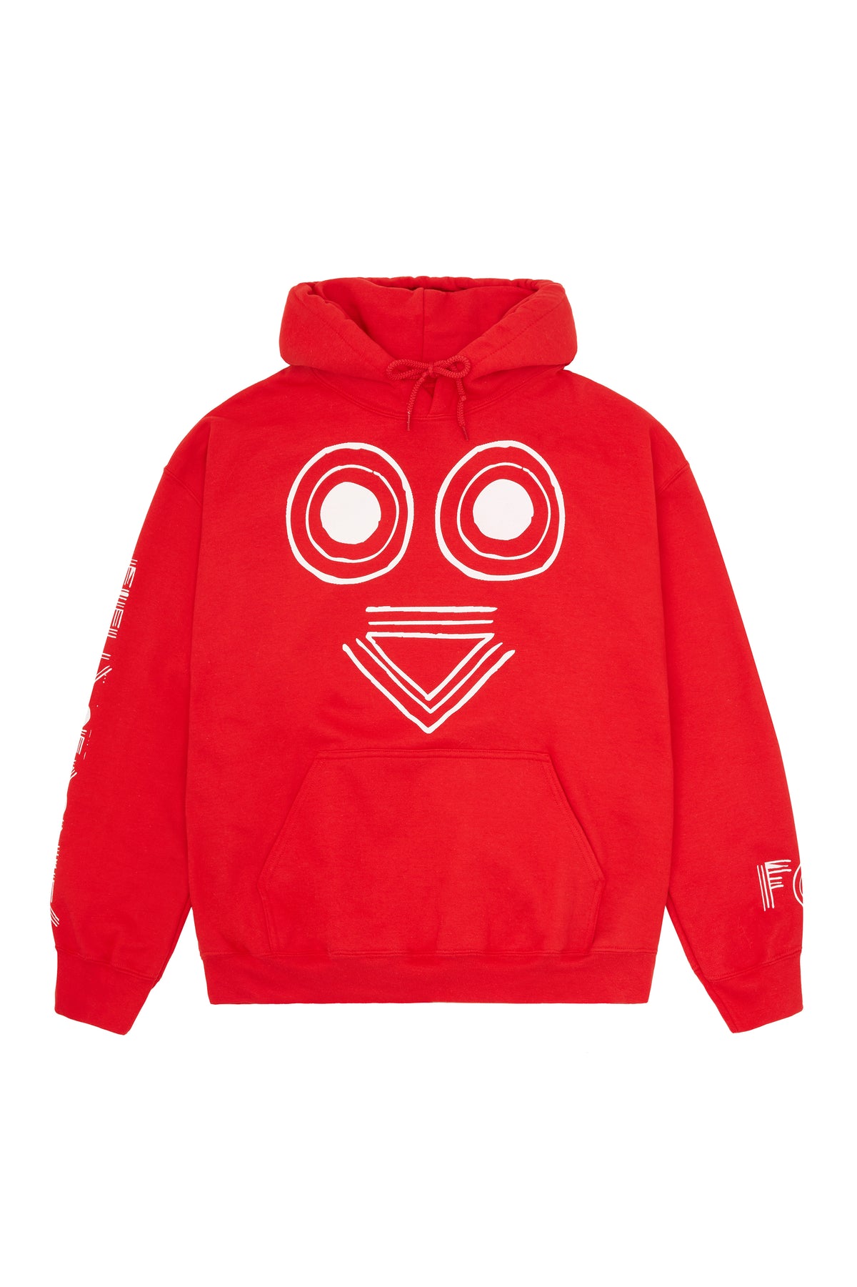 RED "HELLO, SHOOT ME" HOODIE