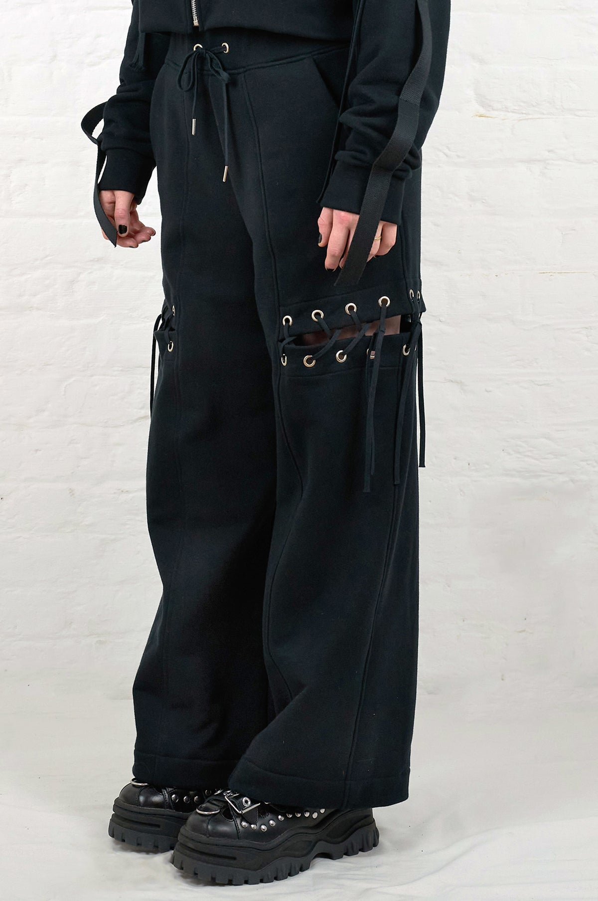 EYELETS TROUSERS